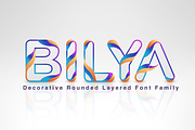 Bilya Layered, a Font by CRR | NTN (Thumbnail 1 of 16)