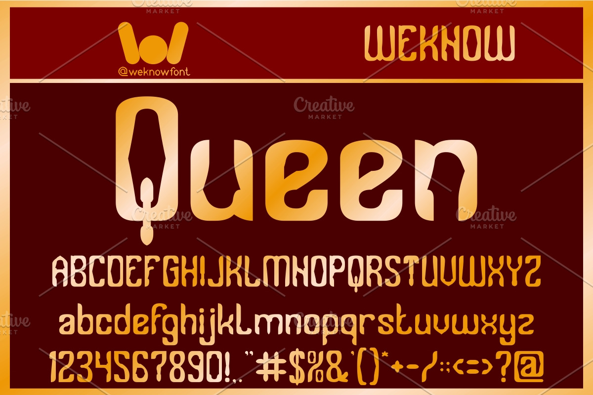 The Crown font, a Font by weknow (Photo 4 of 5)
