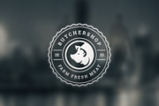 18 Meat Food Logos and Badges, a Branding & Logo Template by Vasya Kobelev (Thumbnail 11 of 11)
