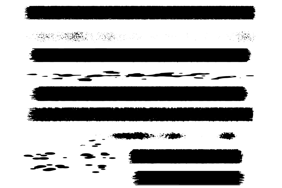 Grunge vector brushes, a Brush Add-On by Della_Liner (Photo 2 of 2)