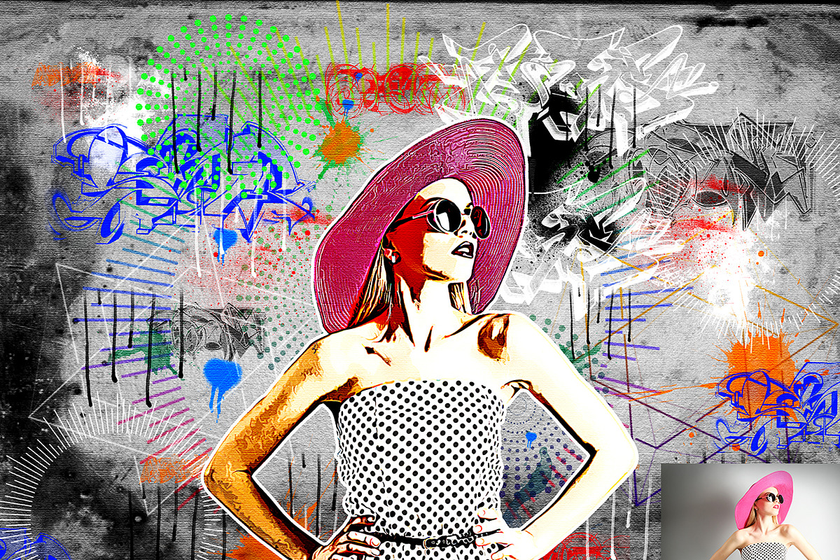 Vector Pop Art Photoshop Action, an Action Add-On by Studio Retouch (Photo 11 of 15)