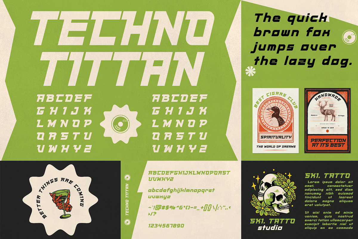 Military Font Bundle - 90 Fonts!, a Sans Serif Font by HipFonts (Photo 11 of 15)