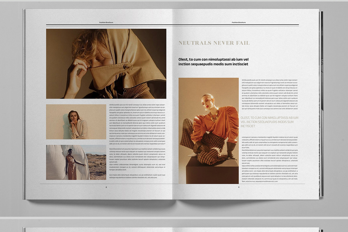 Gold Beige Fashion Studio Brochure, a Brochure Template by Boris Cupac (Photo 6 of 7)