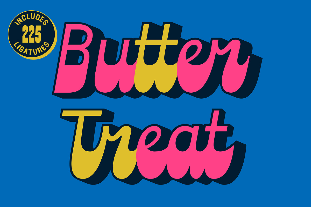 Heilo - Playful Vintage Extrude, a Sans Serif Font by Fateh.Lab (Photo 12 of 17)