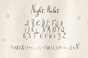 Night Habit Handwritten Script, a Script Font by Mneme (Thumbnail 5 of 7)