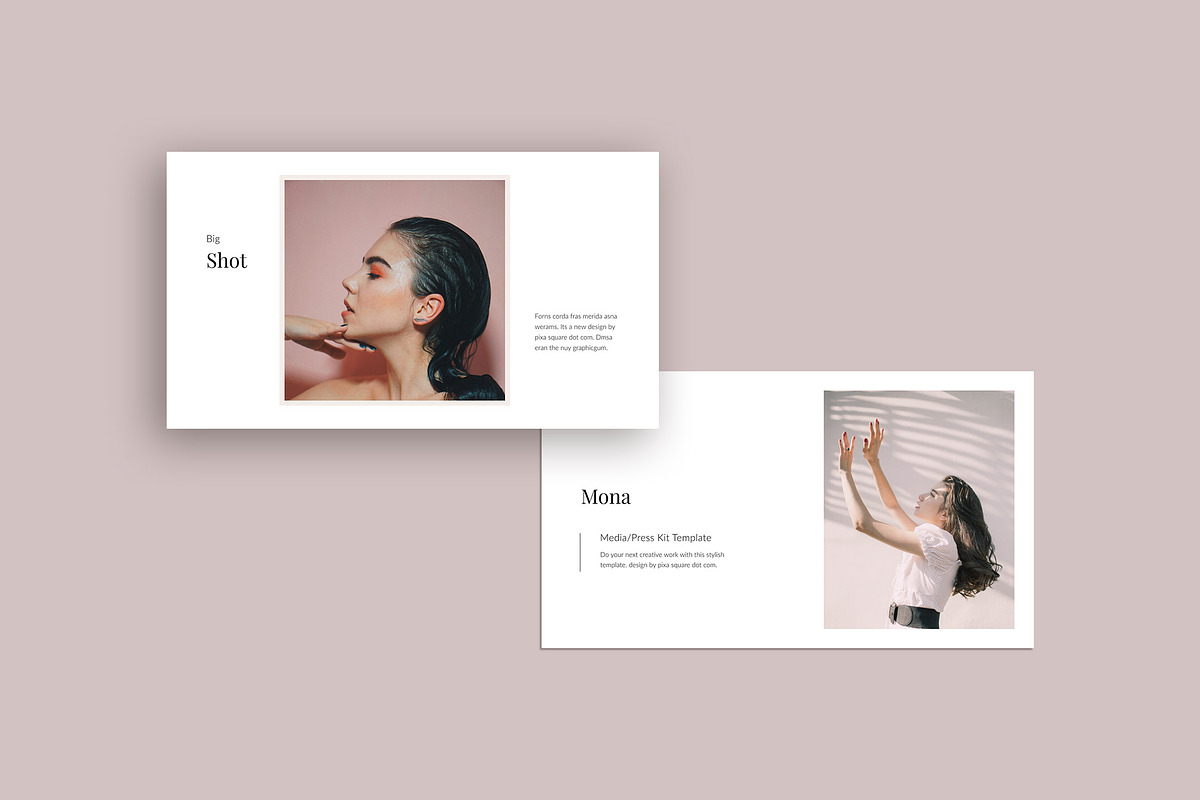 MONA - Media Kit Powerpoint Template, a Marketing Template by PixaSquare