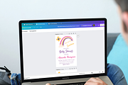 Boho Rainbow Sunshine Baby Shower, an Invitation Template by Patterndigitpics (Thumbnail 3 of 5)