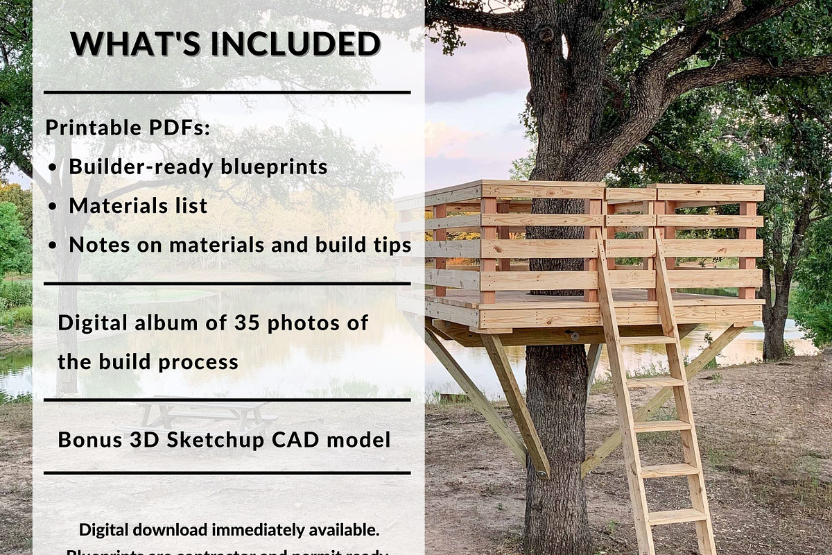 Tree Fort Plans, an Object Graphic by elevatedspaces (Photo 2 of 10)