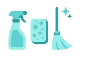 Cleaning supplies for effective home, an Object Illustration by ZinetroN