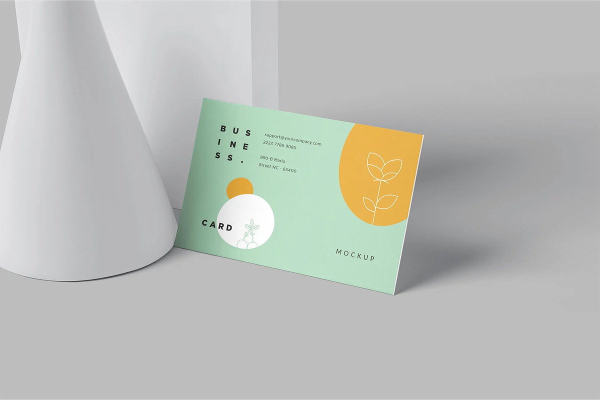 Corporate Business Card Mockups, an Advertising Mockup by megostudi0 (Photo 4 of 6)