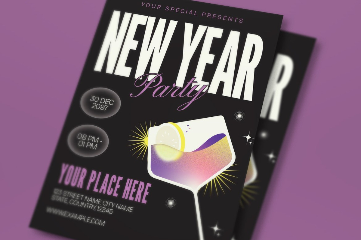 New Year Party Flyer preview 2
