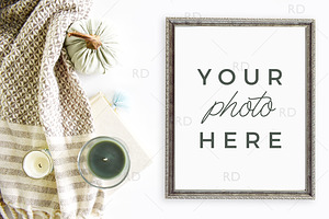 Neutral Fall Items Frame Mockup