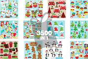 Mega Christmas Bundle -3500 graphics, an Illustration by PrettyBundles (Thumbnail 7 of 13)