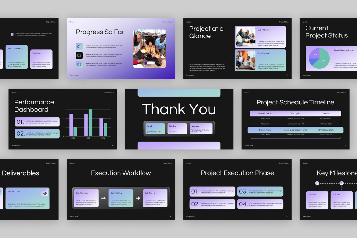 Project Status Update PowerPoint, a Presentation Template by Loin Studio (Photo 4 of 4)