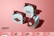 Takeaway Gable Box Packaging Mockup, a Packaging Mockup by Sheikhadesign (Thumbnail 1 of 11)