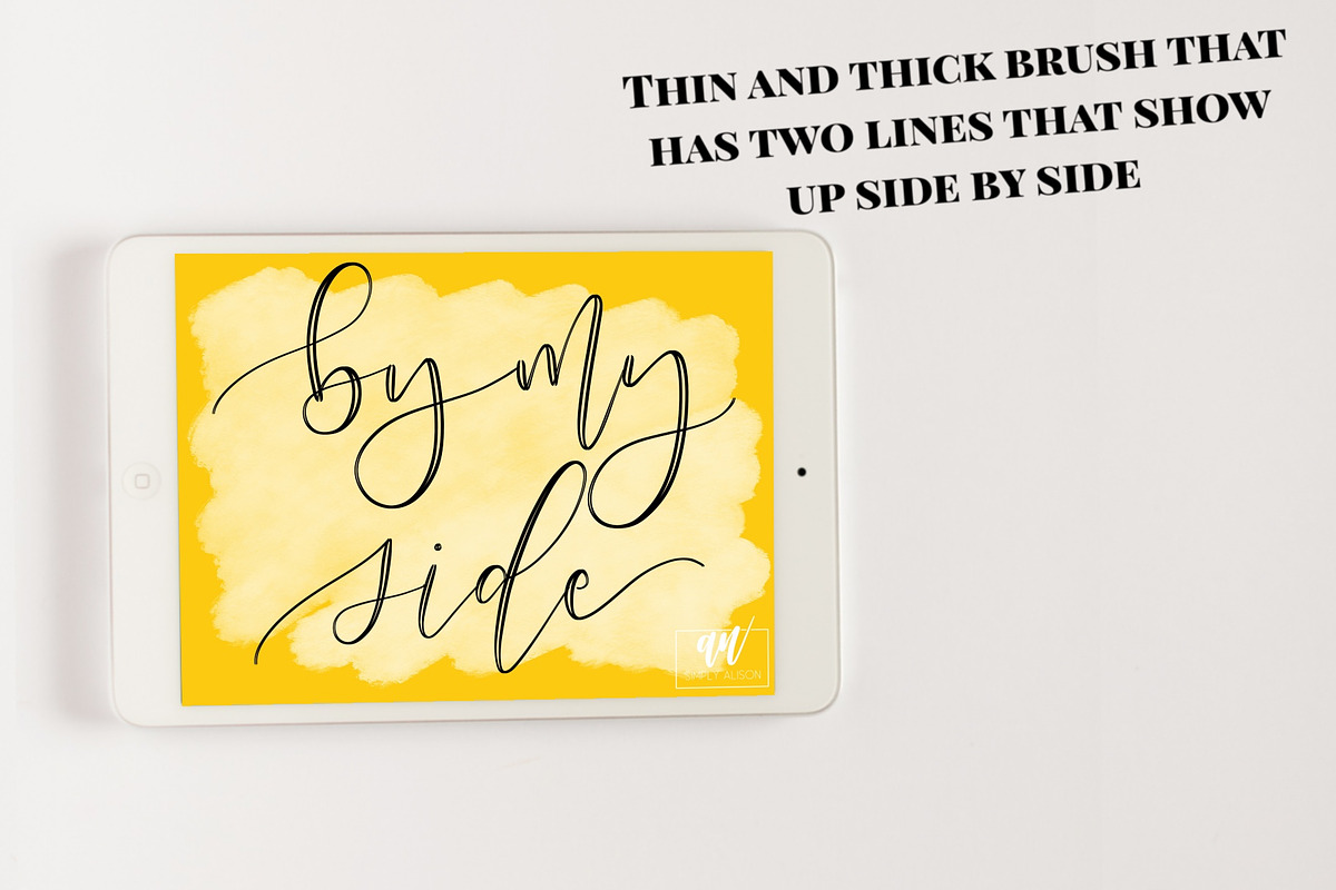 18 Procreate Lettering Brushes preview 5