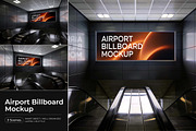 Airport Billboard Mockup, an Advertising Mockup by Pitchlook.Studio (Thumbnail 1 of 4)