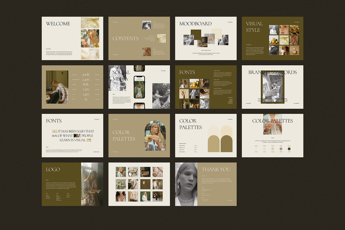 CANVA PS Brand Board Presentations, a Presentation Template by Love Radiation Studio (Photo 16 of 17)