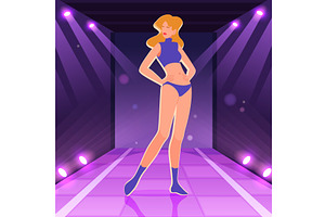 Fashion girl. female character with, an Object Illustration by Onyx