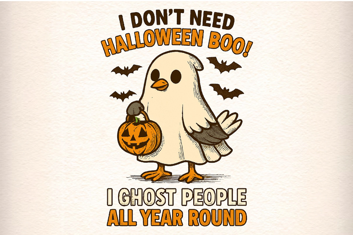 Funny Halloween Silly Goose PNG, an Illustration by Craft Nest (Photo 1 of 6)