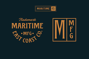 Maritime MFG - A Spur Serif Typeface