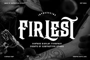 Firlest Old Vintage Font, a Blackletter Font by RantautypeStudio (Thumbnail 1 of 15)