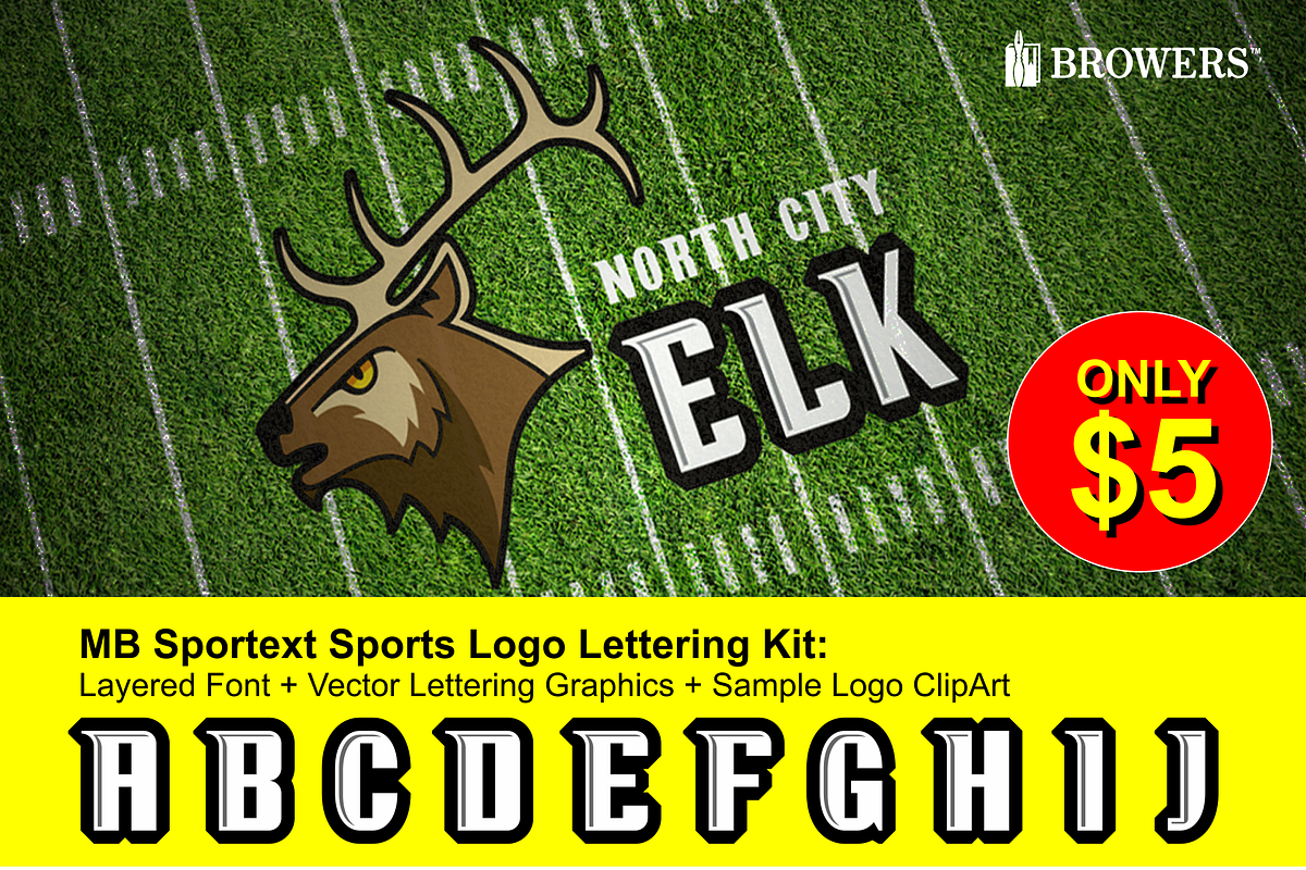 Sports Logo Lettering Kit