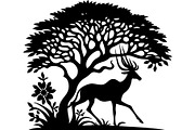 Black Nature & Wildlife Art Bundle, an Object Graphic by Designer_Momina (Thumbnail 10 of 13)