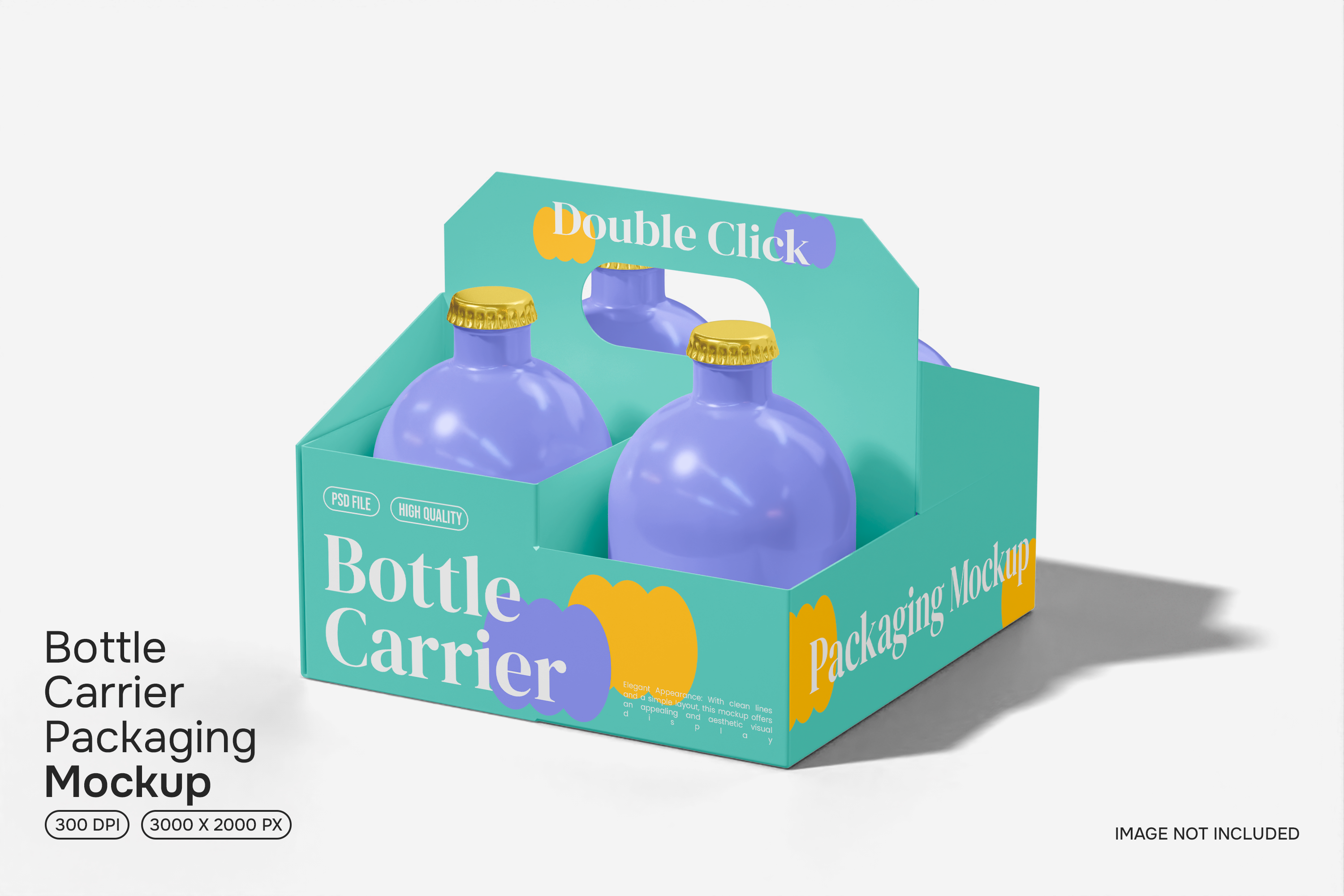 Bottle Carrier Packaging Mockup, a Packaging Mockup by Permadi Creative