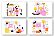 10 Online Course Vector Illustration, an Education Illustration by denayunebgt (Thumbnail 3 of 4)