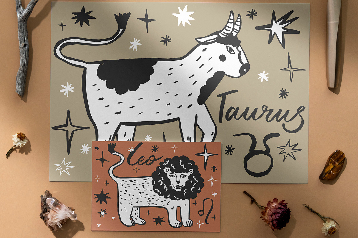 Horoscope - Zodiac collection, an Illustration by Mii Lab (Photo 5 of 10)