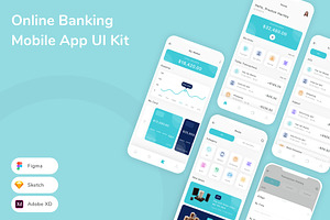 Online Banking Mobile App UI Kit