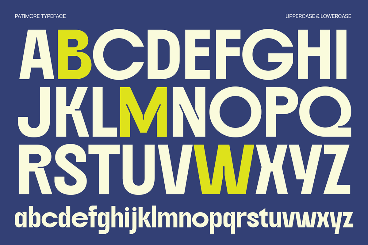 Patimore – Retro Sans Serif Font, a Sans Serif Font by Pekotype (Photo 3 of 15)