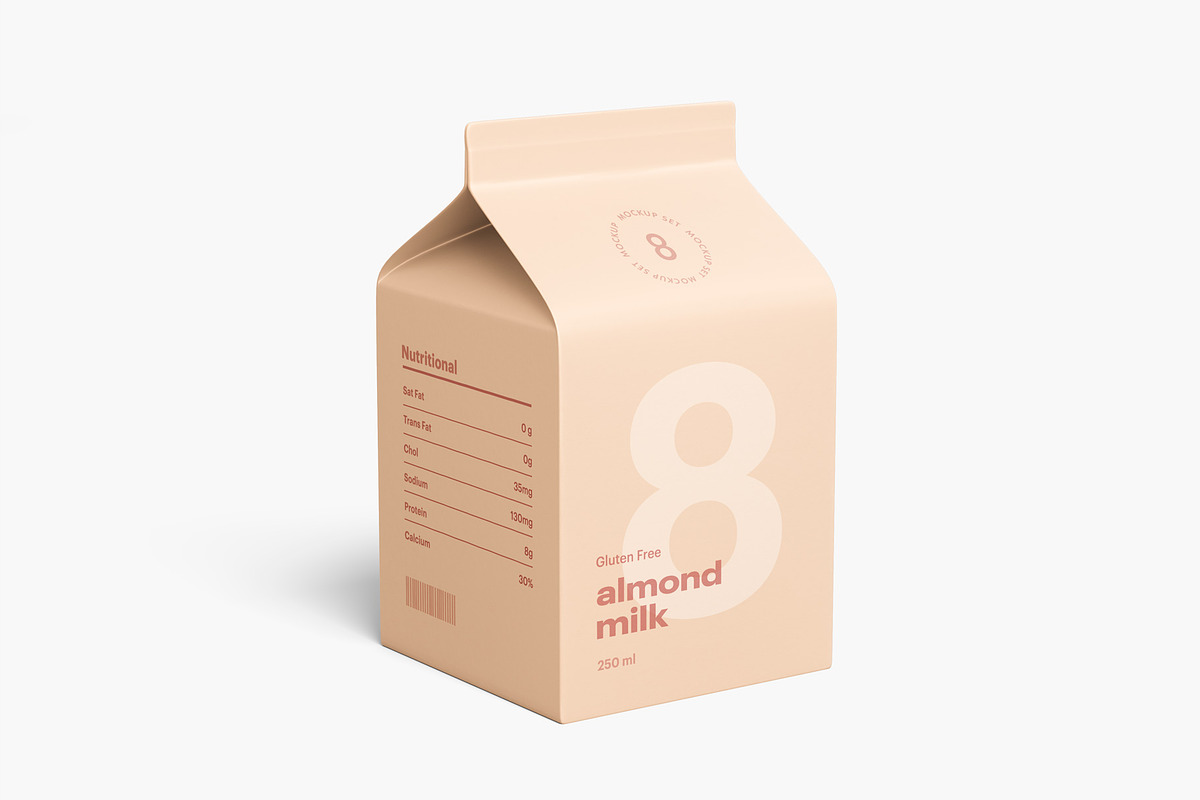 Milk Carton Mockup, a Packaging Mockup by GraphicWave