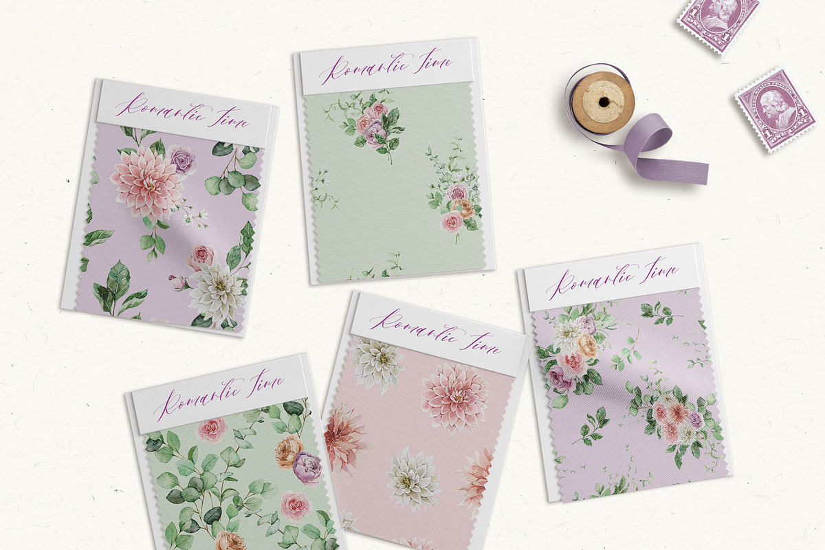 ROMANTIC TIME watercolor collection, an Illustration by long summer (Photo 9 of 10)