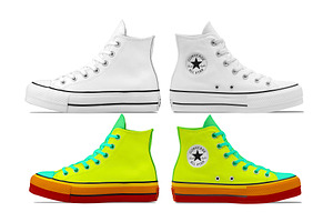 Converse All Star PSD Shoe Mockup