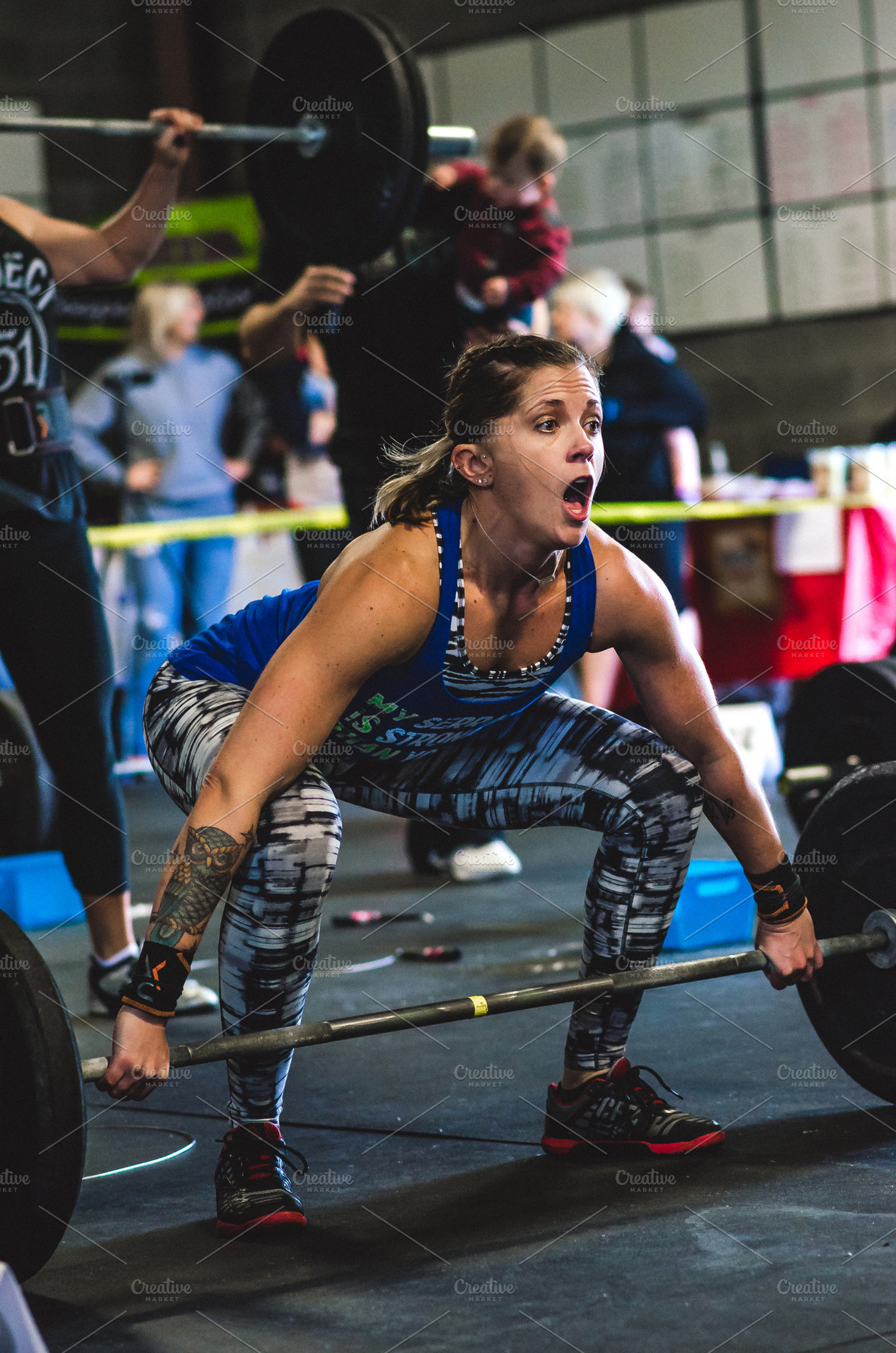Crossfit Lift - Expressive Woman, a Sports & Recreation Photo by Frizz Studio