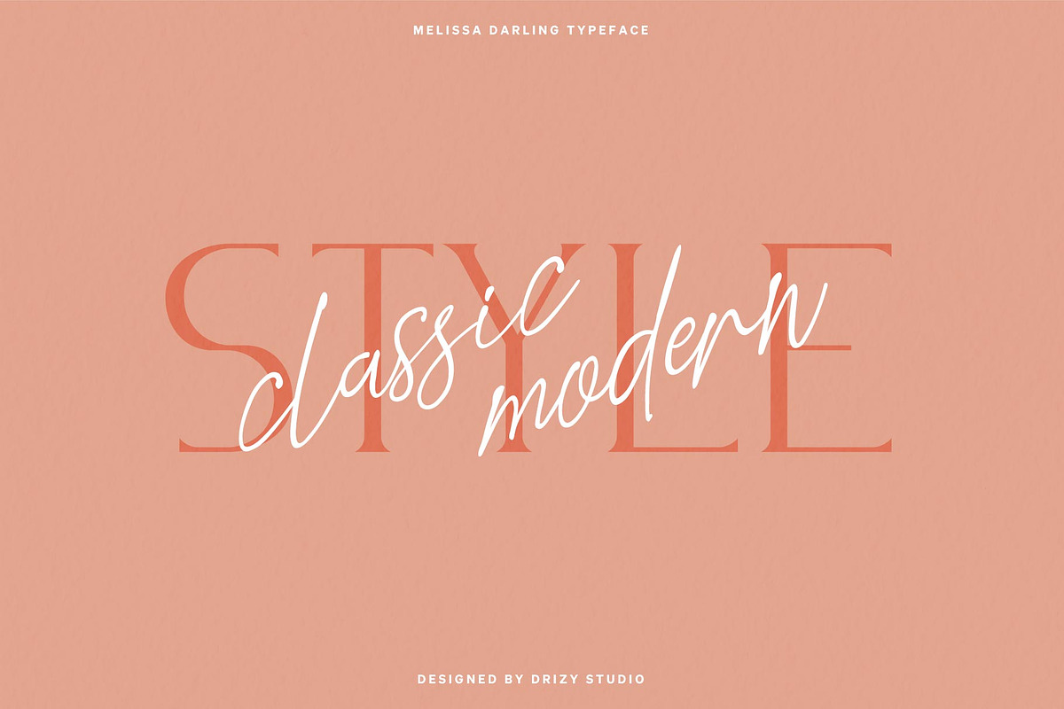 Mellissa Darling, a Script Font by Drizy (Photo 3 of 11)