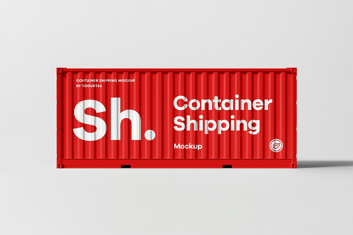 Shipping Container Mock-up, a Cups & Container Mockup by zippypixelstudio (Photo 5 of 12)