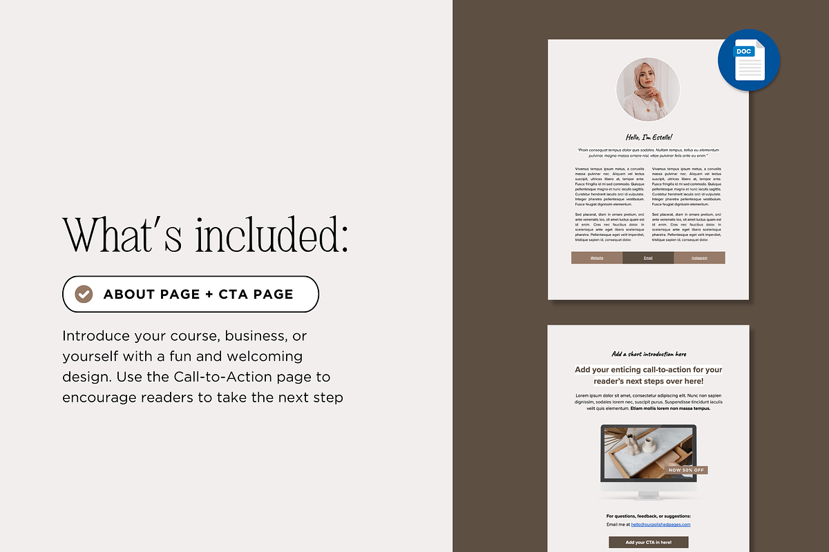 Google Docs Ebook Template, a Marketing Template by Our Polished Pages (Photo 4 of 8)