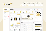 Flight Booking Management Dashboard, an UI Kit Template by peterdraw (Thumbnail 1 of 7)
