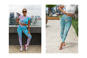 Leggings & Top Mockups Outdoor