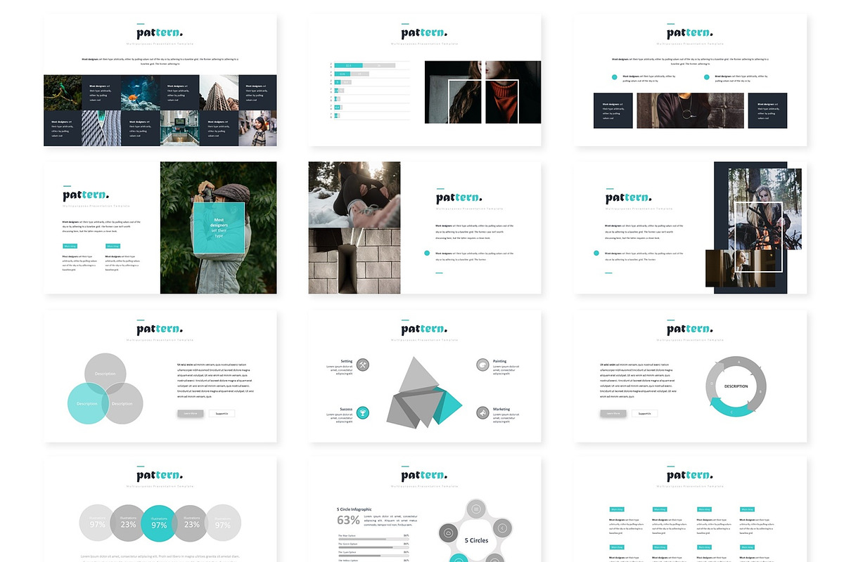 Pattern - Powerpoint Template, a Presentation Template by AQR Studio