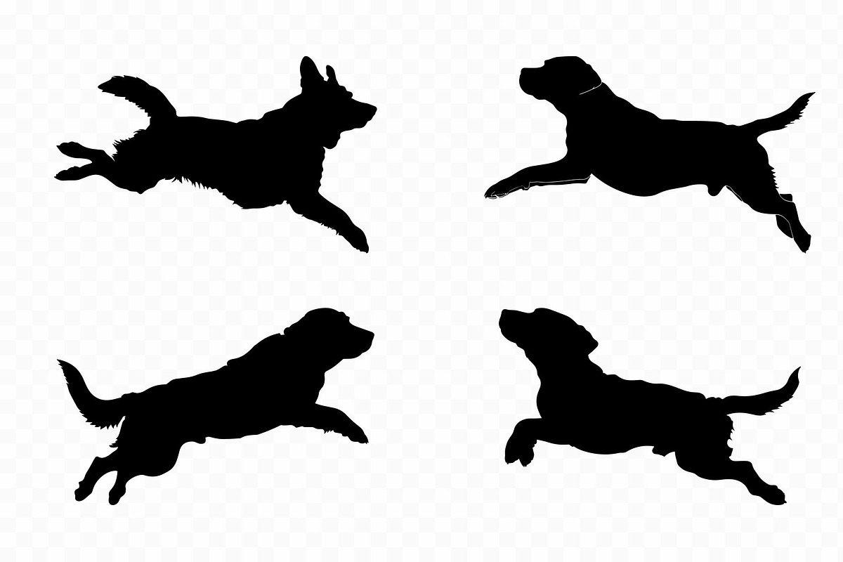 Diving Dog Silhouette SVG Set, an Animal Illustration by Gfx Expert Team (Photo 3 of 3)