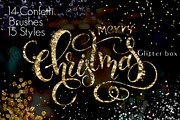 X-mas Glitter box Styles&brushes, a Layer Style Add-On by holaholga (Thumbnail 1 of 6)