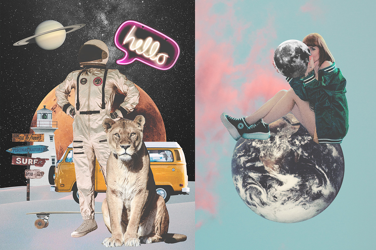 Collage Creator - 1400+ Cutouts, an Object Graphic by Graphicdome (Photo 29 of 47)