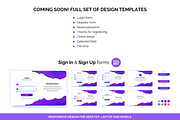 Clean Login Form in Trendy Purple, a Landing Page Template by ARg Design (Thumbnail 3 of 3)