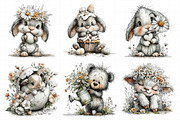 Whimsical Spring Animal Clipart, an Illustration by Daily.Designs (Thumbnail 4 of 7)
