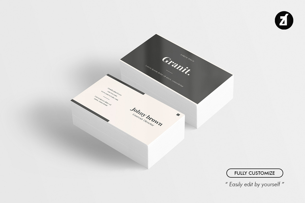 Granit - Business card template, a Business Card Template by Chanut is industries (Photo 3 of 3)