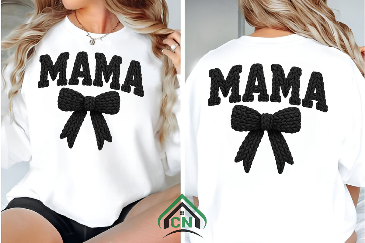 Faux Yarn Mama Coquette Bow PNG, an Illustration by Craft Nest (Photo 4 of 5)